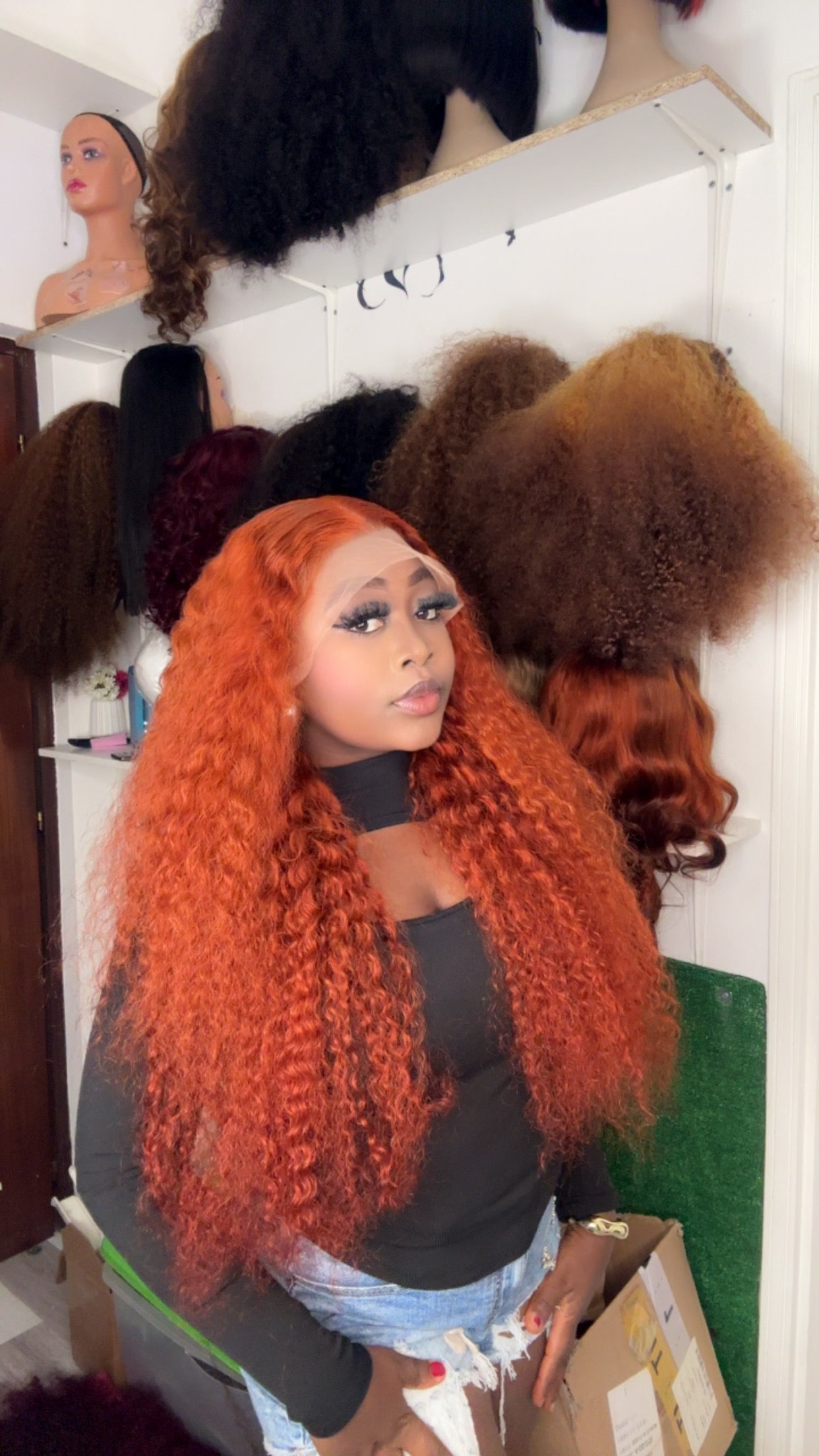 BIG LADIES WATER WAVE CURLY