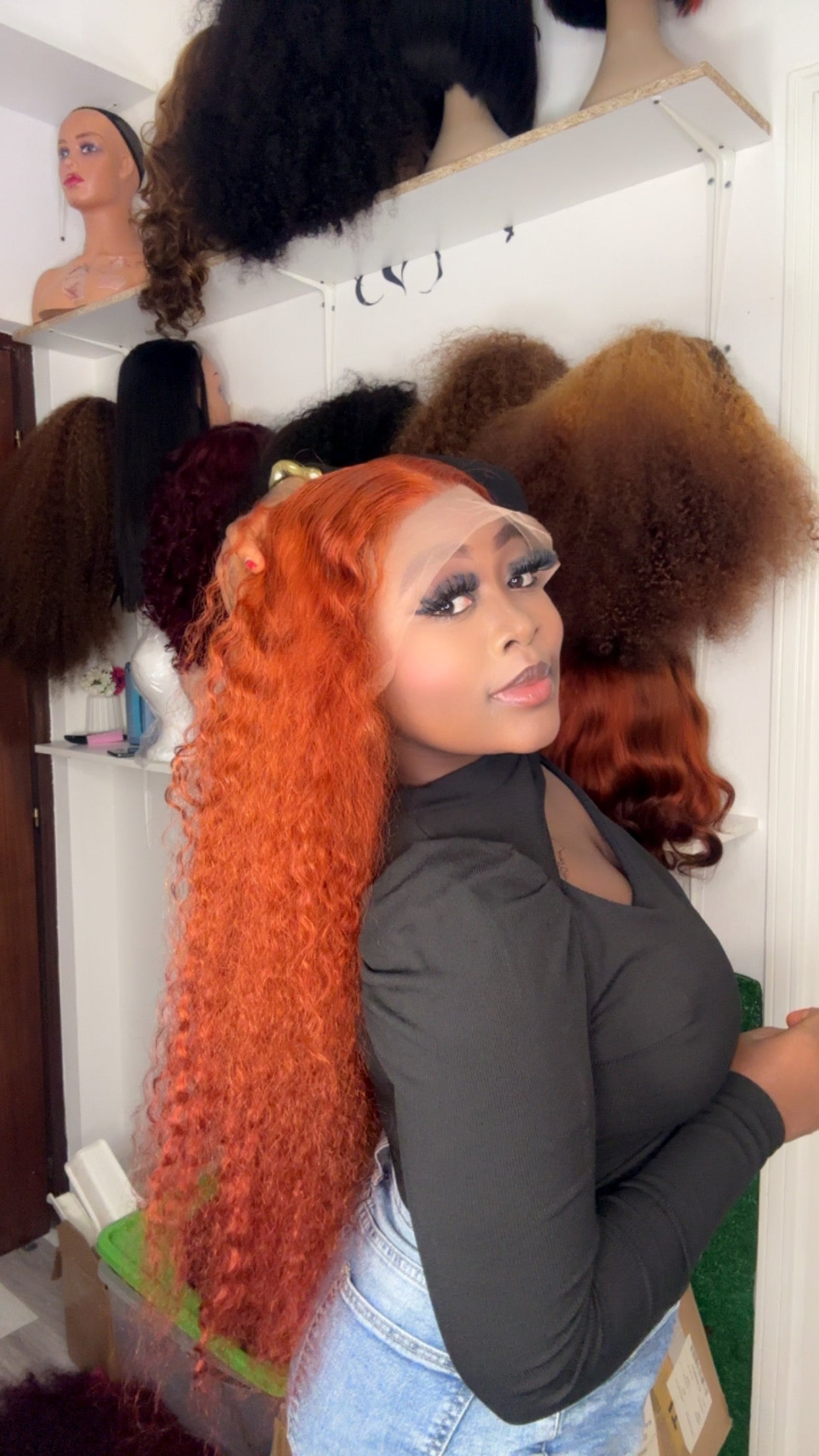 BIG LADIES WATER WAVE CURLY