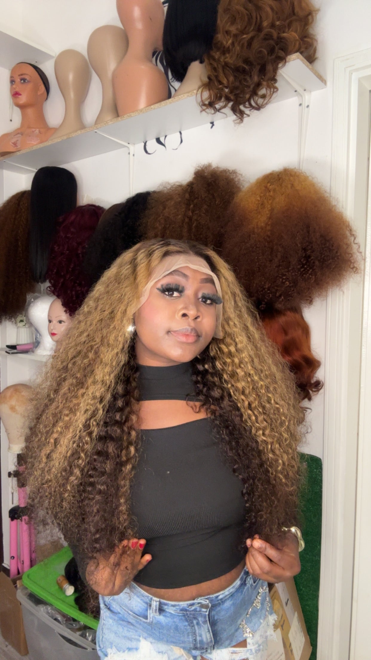 BIG LADIES WATER WAVE CURLY