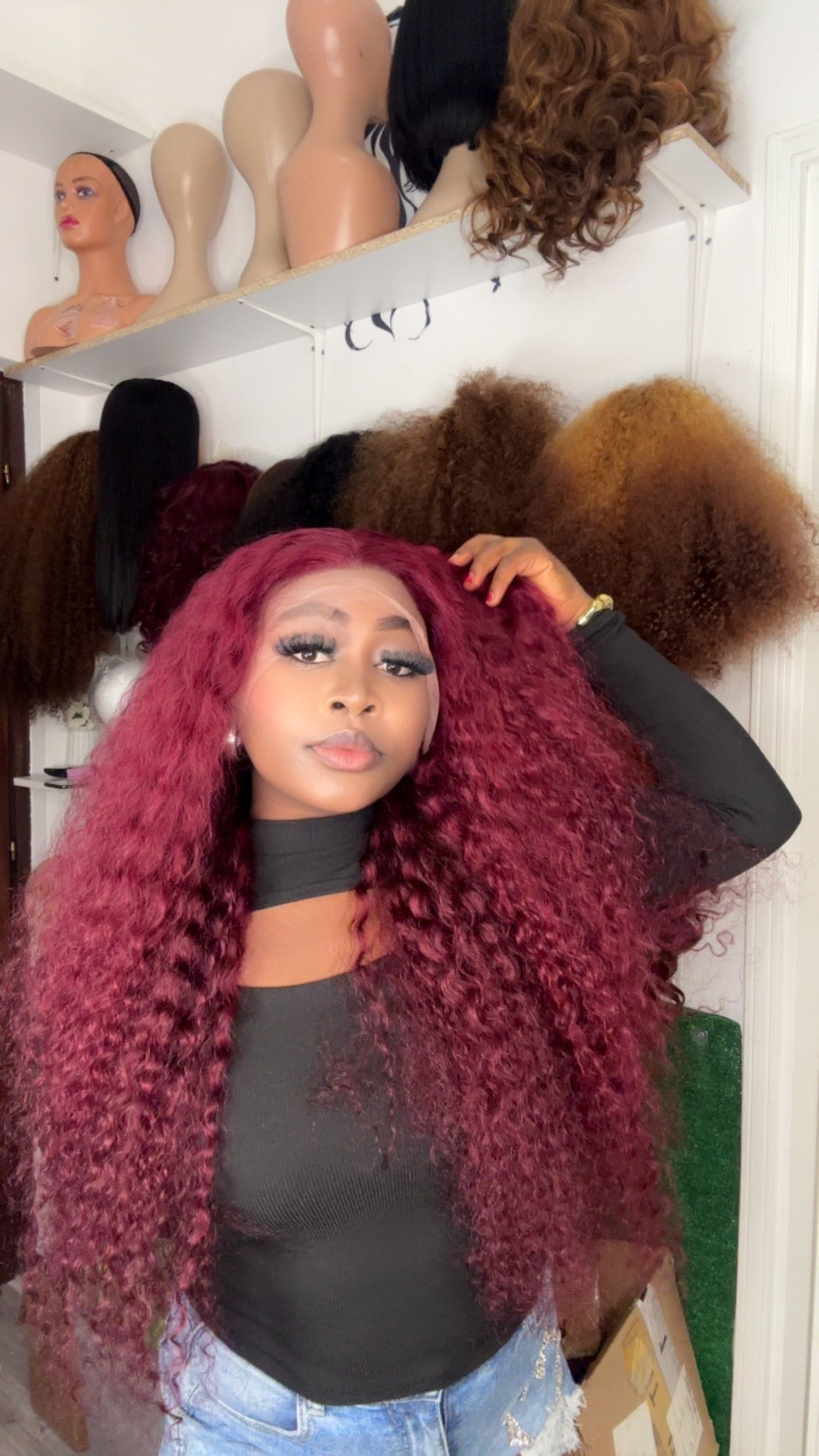 BIG LADIES WATER WAVE CURLY