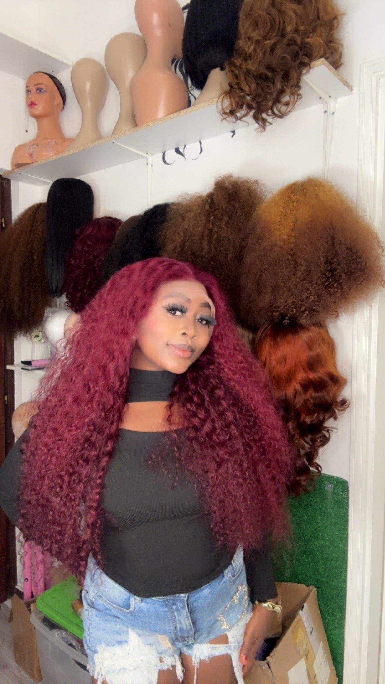 BIG LADIES WATER WAVE CURLY