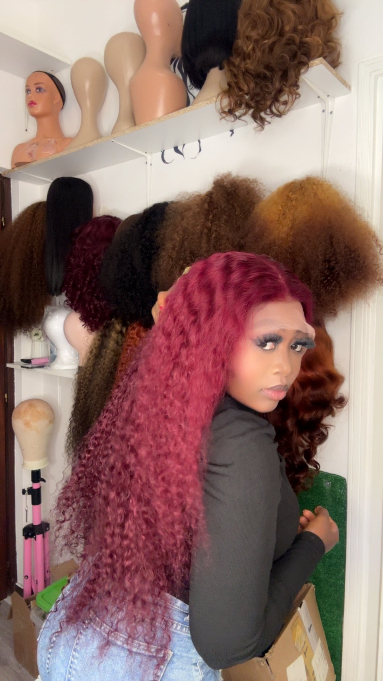 BIG LADIES WATER WAVE CURLY