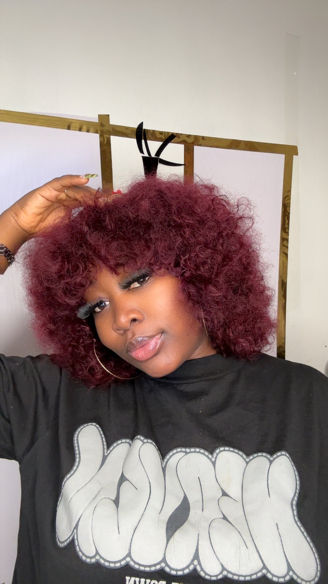 SASSY CURLS WITH FRINGE